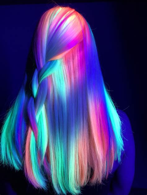Hannahdisconnected Neon Hair Glow Hair Neon Hair Wild Hair Color