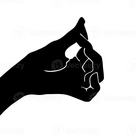 Hand Gebaren Zwart Hand Gebaar Leuk Vinden Een Silhouet Of Schaduw