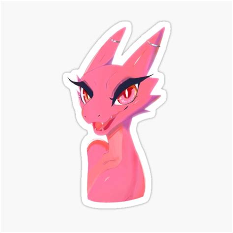 Cute Pink Kobold Sticker For Sale By Annaklava Redbubble
