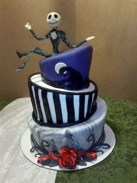 Pina colada cake for gorgeous dionne to celebrate her 20th birthday! Nightmare Before Christmas - CakeCentral.com