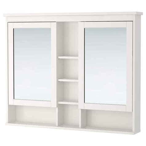 Hemnes high cabinet with mirror door. HEMNES Spiegelkast met 2 deuren, wit, 120x98 cm - IKEA ...