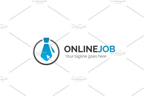 Online Job Logo Creative Logo Templates ~ Creative Market