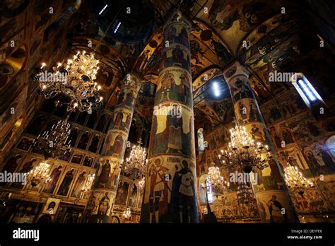 Assumption Cathedral Interior Kremlin Moscow Russia Stock Photo Alamy