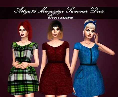 Mimisapje Summer Dress Conversion At Astya96 Sims 4 Updates