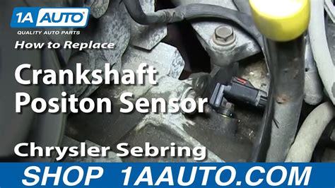 How To Replace Crankshaft Position Sensor 01 06 Chrysler Sebring 27l Youtube