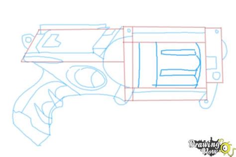 How To Draw A Nerf Gun Drawingnow