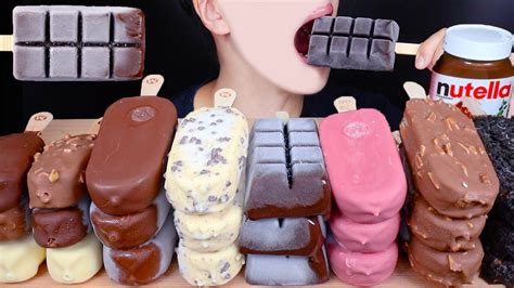 ASMR MAGNUM CHOCOLATE ICE CREAM PARTY DESSERT MUKBANG 매그넘 초콜릿 아이스크림 먹방 チョコレート デザート 咀嚼音 EATING