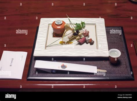 View Of Traditional Japanese Cuisines Served At Japanese Cultural