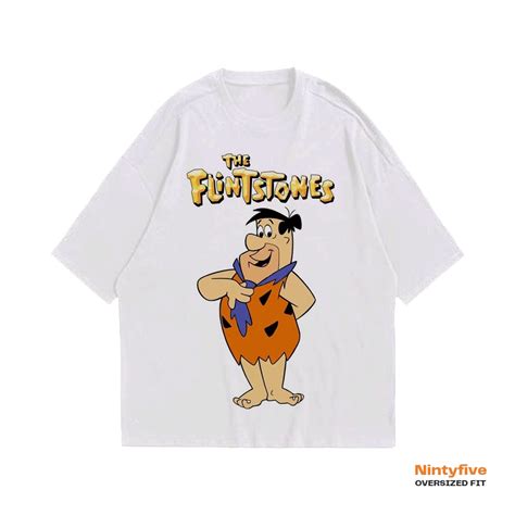 Fred The Flintstones Cartoon 30s Oversized T Shirt Shopee Philippines