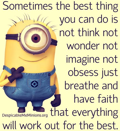 Minion Positive Quotes Quotesgram