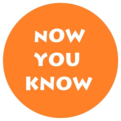Now You Know - YouTube