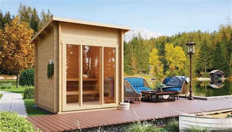 Tiny Modern Outdoor Sauna Kit Allure Xs Bzb Cabins