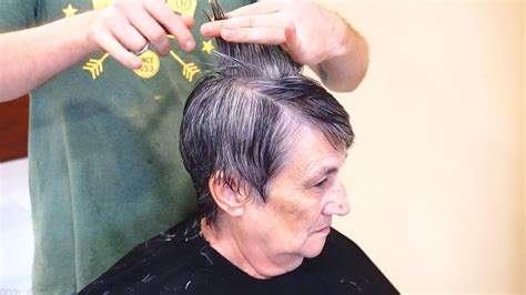 Free Haircut In Elderly Care Short Haircut Transformation Youtube