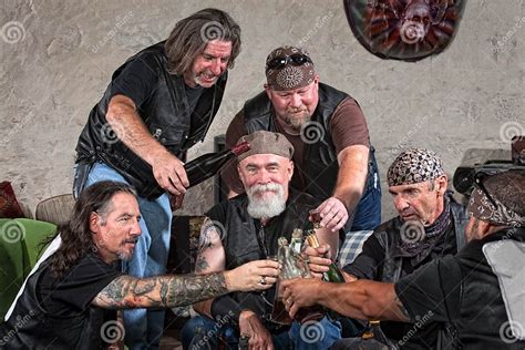 Gang Members Toasting Stock Photo Image Of Celebrating 27174392