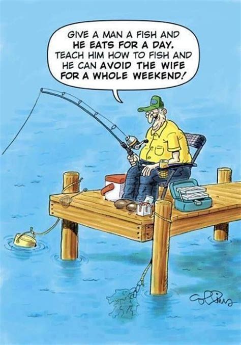 Pin By Bert Knottenbeld On Cartoons Funny Fishing Memes Fishing
