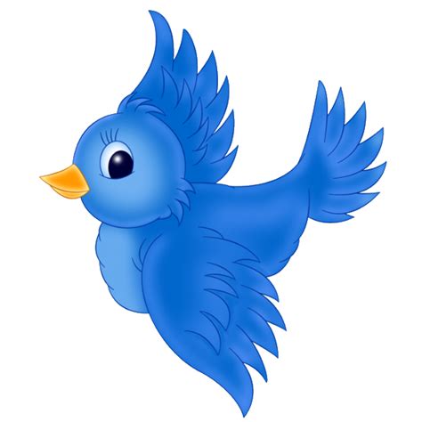 Blue Birds Birds Clip Art Cartoon Characters Bird Clipart