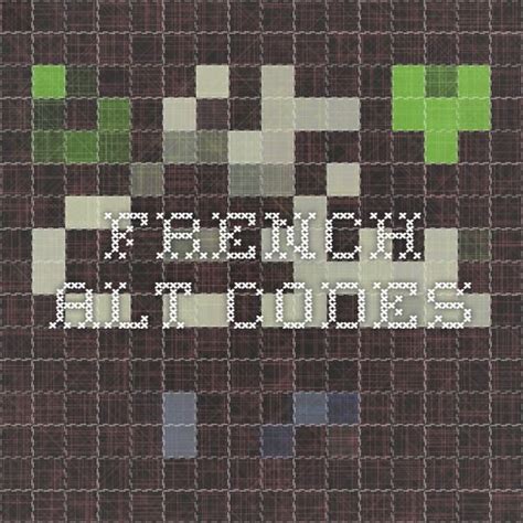 Elle peut s'utiliser avec les éditeurs de texte wordpad et microsoft word 2002/2003 pour windows ; French Alphabet Special Characters Alt Codes | Music note ...