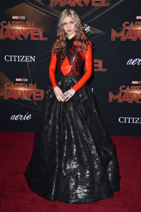 The records that made the decade, starring kendrick lamar, grimes, bon iver, solange, lana del rey, and many more. GRIMES at Captain Marvel Premiere in Hollywood 03/04/2019 - HawtCelebs