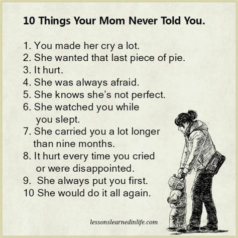Lessons Learned In Life 10 Things Your Mom Never Told You My Life