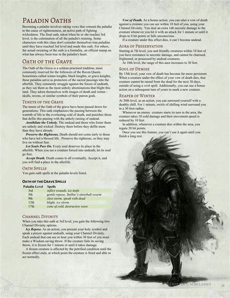 Pin by My Info on dnd 5e homebrew | Dnd 5e homebrew, Dnd paladin, Dungeons and dragons 5e