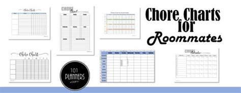 Free Printable And Editable Roommate Chore Chart Templates Roommate