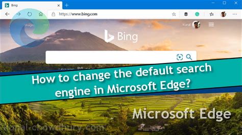 But since it is designed by microsoft, it incorporates all types of. How to change default search engine in Microsoft Edge on Windows 10?