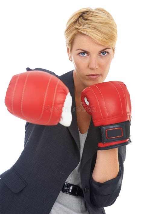 Businesswomen Boxing Gloves Fighting Stock Photos Free And Royalty Free