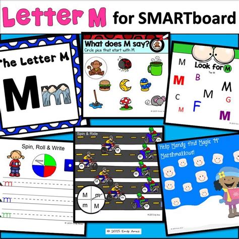 Copy of picture board skills practiced: Alphabet -- Letter M SMARTboard Activities (Smart Board ...