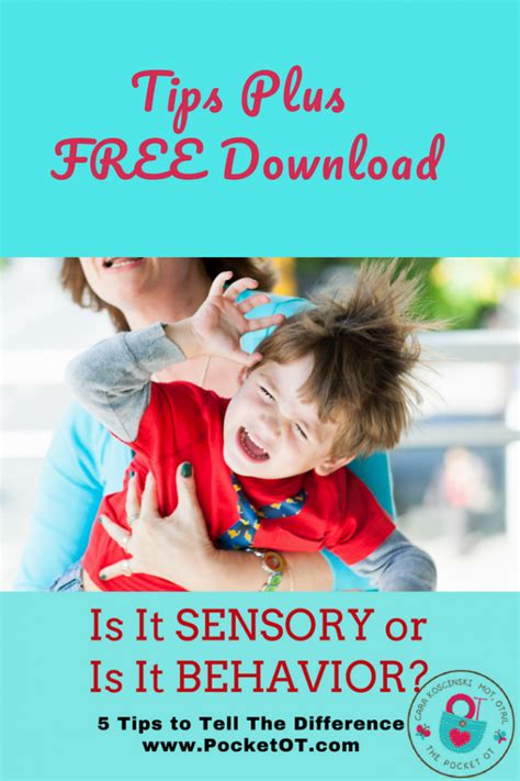 Ways To Tell If It S Sensory Or Behavior Pocket Occupational