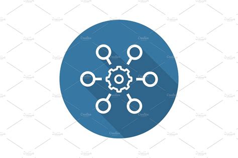 Process Automation Icon Business Concept Flat Design