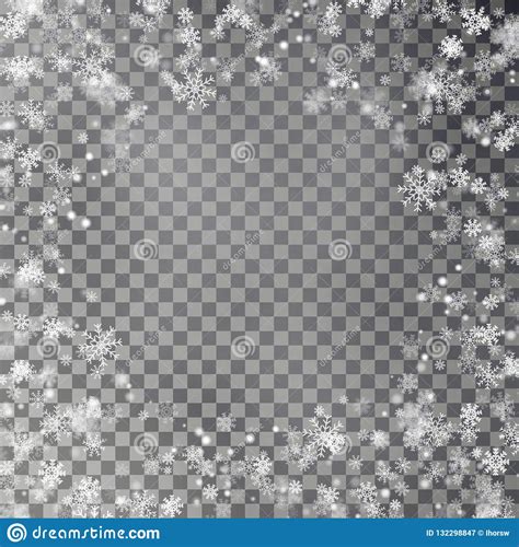 Download Snowflake Border Vector Isolated On Transparent Background ...