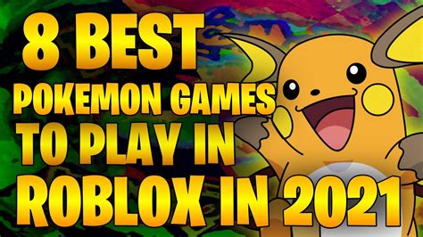 8 Best Pokemon Games To Play On Roblox In 2021 Youtube