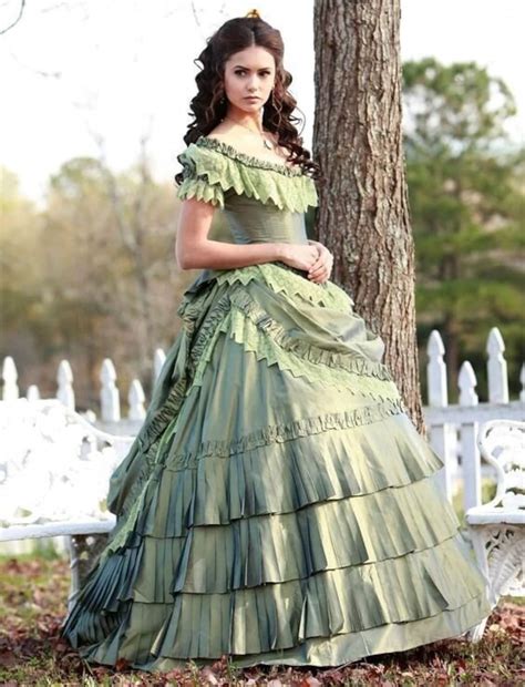 Buy Silk Victorian Ballroom Dress Katherine Pierce S Dress Online In