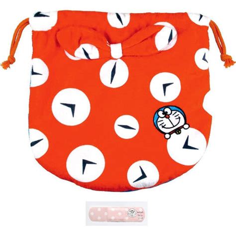 Doraemon Time Cloth Double Sided Drawstring Pouch Japan Trend Shop