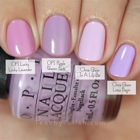 Opi Fall 2015 Venice Collection Comparisons Lilac Nails Lavender Nails Purple Nails
