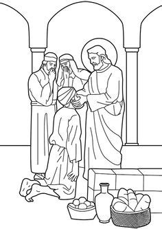 Download and print these jesus heals a blind man coloring pages for free. Malvorlage Jesus verteilt Brot und Fisch | Malen ...