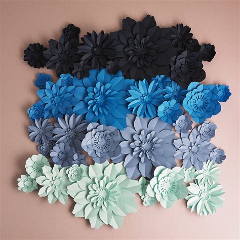 This is a low cost solution to having beautiful flowers at hand for your home, grannies, postal service delivery persons, weddings the floral tape and stem wire are optional. Handmade Ombre Paper Flower Square Backdrop By May Contain ...