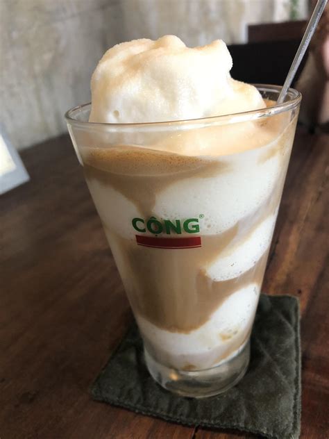 Coconut Coffee At Cong Ca Phe Rvietnam
