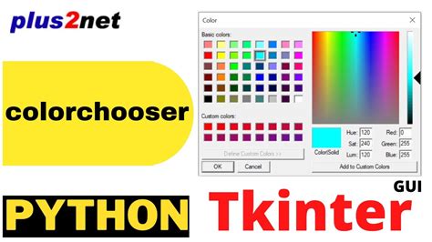 Tkinter Colorchooser To Use Native Colour Picker Module And Assign