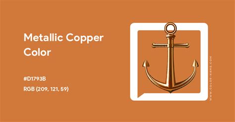 Metallic Copper Color Hex Code Is D1793b