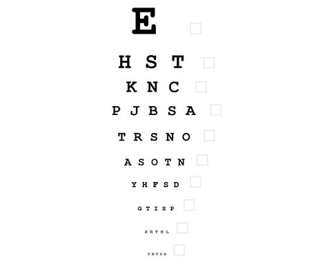 Eye Chart And Vision Test Online