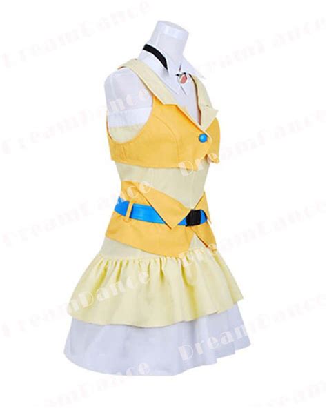 Dreamdance Vocaloid 2 Cosplay Gumi Costume Uniform Yellow Female S