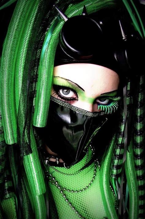 Cyber Goth Girl Cybergoth Goth Chic Fringe Fashion