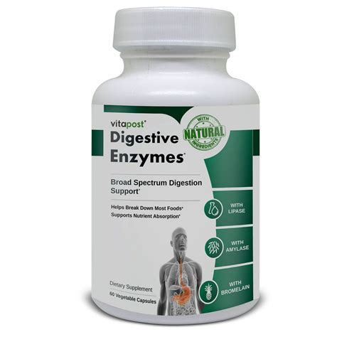 Vitapost Digestive Enzymes Supports Healthy Digestion Naturally
