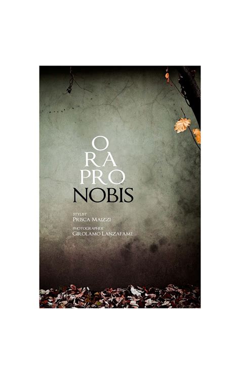 Ora = verb, to speak, plead, or advocate, singular imperative (i.e., a command.) pro = for. in this context, on behalf of. a pronoun stands in the place of a noun. Ora pro nobis on Behance