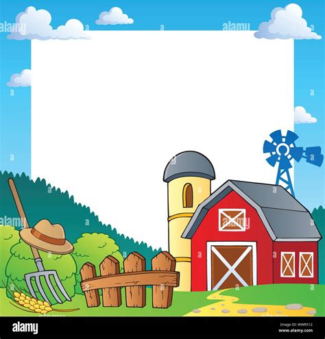 Farm Theme Frame 1 Stock Vector Image And Art Alamy