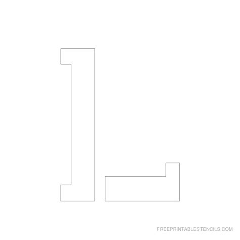 There are tons of free alphabet stencils available for download right here on freealphabetstencils.com. Printable 4 Inch Letter Stencil L | Letter stencils ...