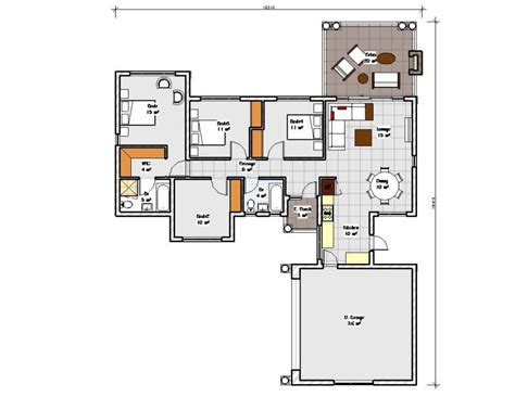Four Bedroom House Plans Drawing For Sale 189sqm