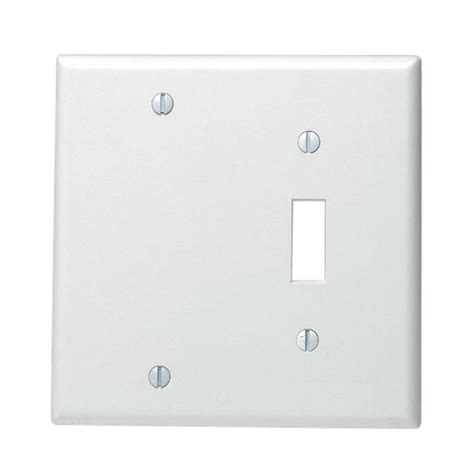 Free shipping on all usa orders! Leviton White 2-Gang 1-Toggle/1-Blank Wall Plate (1-Pack ...