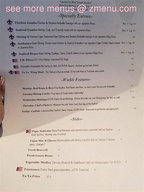 We can't wait to hear what you think! Online Menu of Gumbo Ya Ya Restaurant, Germantown ...